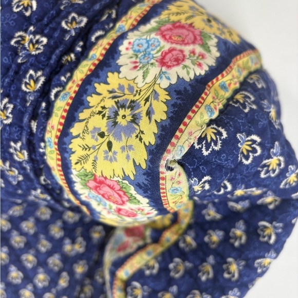 Vera Bradley Cottagecore Royal Blue Flower Double handle shoulder bag - Picture 6 of 11